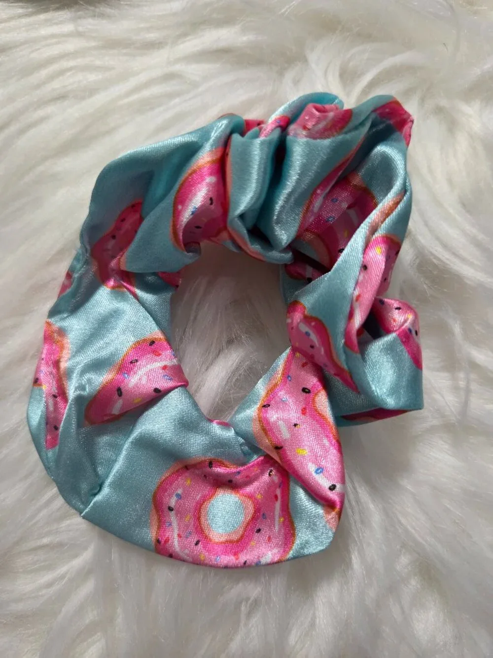 Donut Design Sleep Mask/Pouch & Scrunchie Set